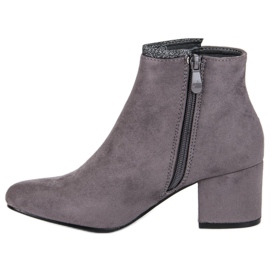 Comer Botas grises de tacón alto 1