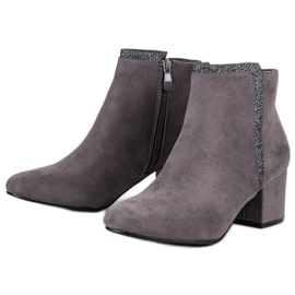 Comer Botas grises de tacón alto 2