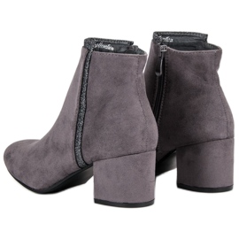 Comer Botas grises de tacón alto 3
