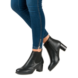 J. Star Botas de Jodhpur con tacones altos negro 5