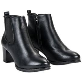 J. Star Botas de Jodhpur con tacones altos negro 3
