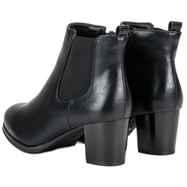 J. Star Botas de Jodhpur con tacones altos negro 2