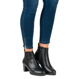 J. Star Botas de Jodhpur con tacones altos negro 4
