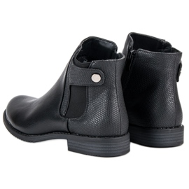 J. Star Botas Chelsea clásicas negro 2
