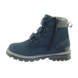 American Club Botas americanas botines botas de invierno 708121 gris azul marino 2