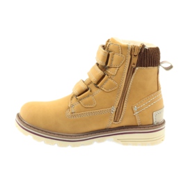 American Club Botines velcro botas 708121 marrón amarillo 2