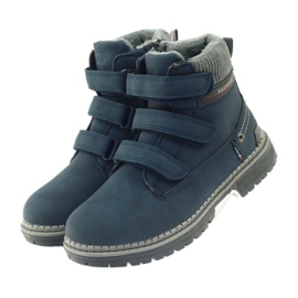American Club Botines velcro botas 708121 gris azul marino 3 American Club Botines velcro botas 708121 gris azul marino 3