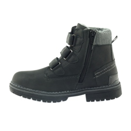 American Club Botines velcro botas 708121 negro gris 2