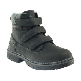 American Club Botines velcro botas 708121 negro gris 1