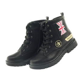 American Club Botas de invierno de American Super Workers negro amarillo rojo 4