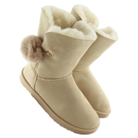 Emusy con pompón beige SP04P beige 5