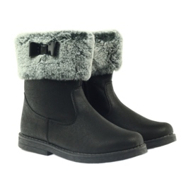 American Club Botas altas americanas botas de invierno con piel. negro 4