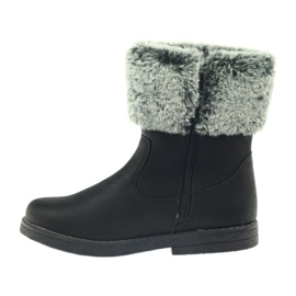 American Club Botas altas americanas botas de invierno con piel. negro 2