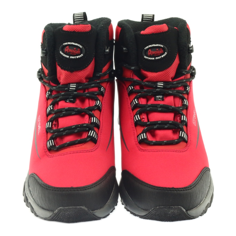 American Club Trekking Softshell con membrana negro rojo 3