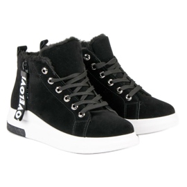Zapatillas cálidas negro 7