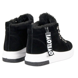 Zapatillas cálidas negro 5