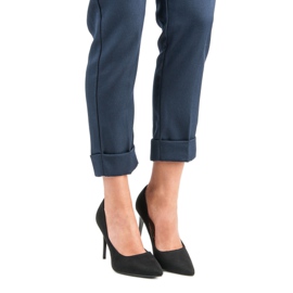 Tacones de ante negro 1