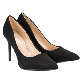 Tacones de ante negro 6