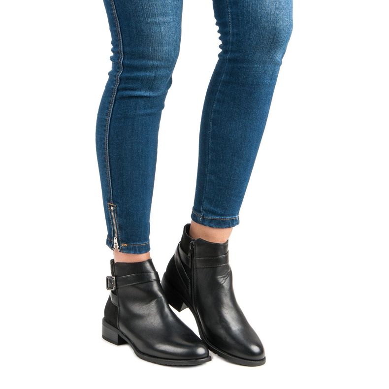 Anesia Paris Botas de mujer clásicas negro 1