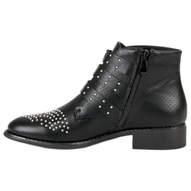 Bestelle Botas de rock negro 4