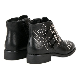 Bestelle Botas de rock negro 5