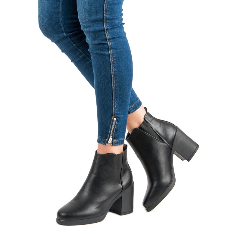 Tacones altos cómodos negro 1