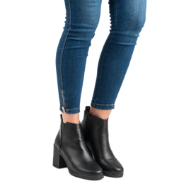 Tacones altos cómodos negro 6