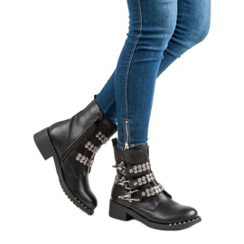 Sixth Sense Bota motociclista negra negro 5