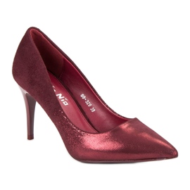 Nio Nio Tacones altos elegantes rojo 10