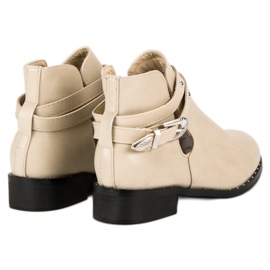 Botas de moda beige 5