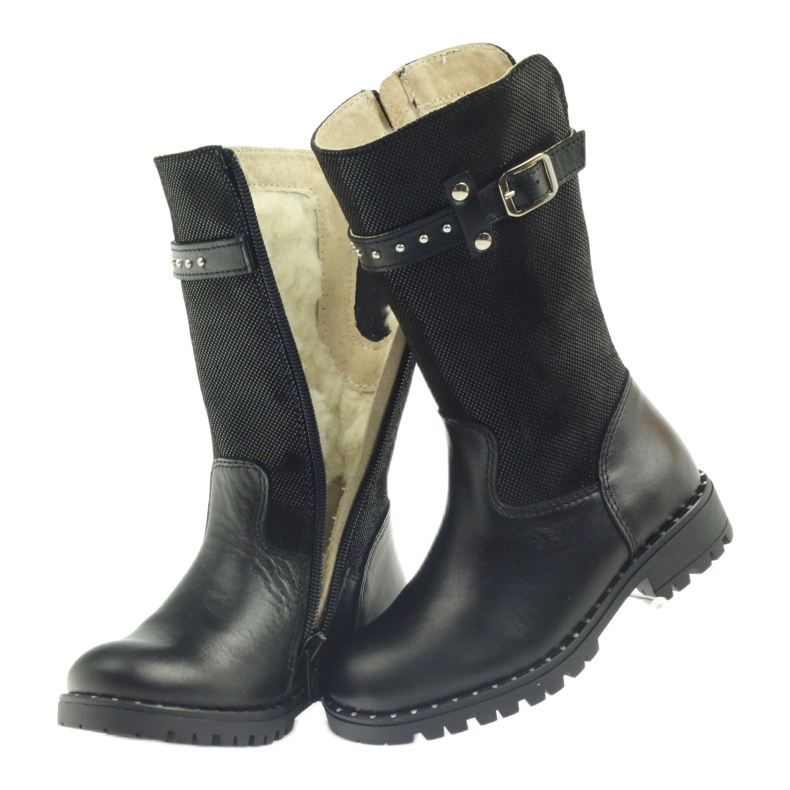 Botas negras sobre piel Ren But 3309 negro 4