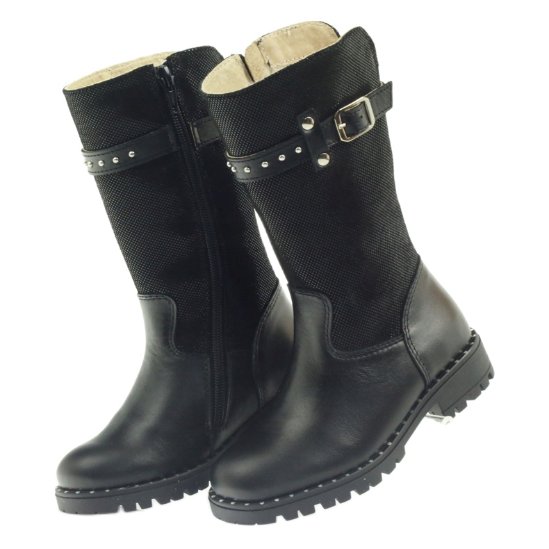 Botas negras sobre piel Ren But 3309 negro 3