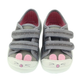 Befado calzado infantil zapatillas zapatillas 907P101 gris rosado 4