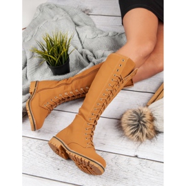 Seastar Botas con cordones de mujer marrón 1