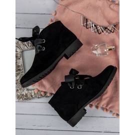 Seastar Botas de ante con cordones negro 1