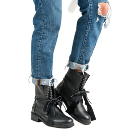Seastar Botas obreras de moda negro 4