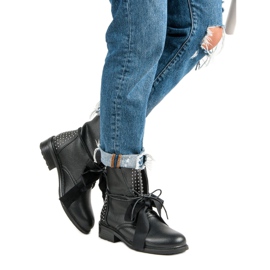 Seastar Botas obreras de moda negro 5