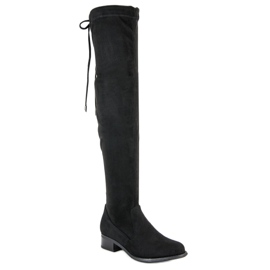 Seastar Botas altas hasta el muslo con estilo negro 3