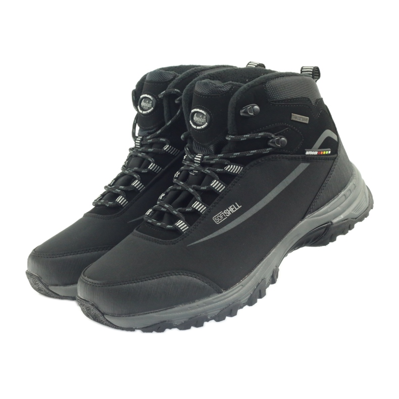 American Club Botas de invierno de trekking americanas con membrana negro 3