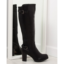 Botas negras de tacón alto HX1502-112 negro 5