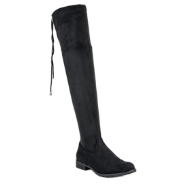 Bello Star Botas negras por encima de la rodilla negro 3