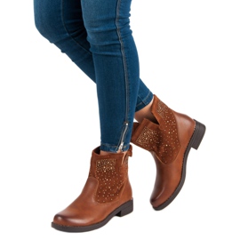 Mannika Botas marrones sin cordones marrón 5