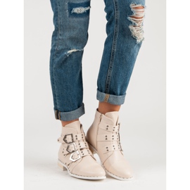 SDS Botas rock de mujer marrón 1