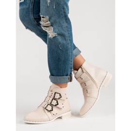 SDS Botas rock de mujer marrón 2