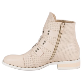 SDS Botas rock de mujer marrón 4