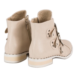 SDS Botas rock de mujer marrón 5