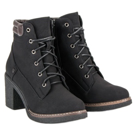 Sweet Shoes Botas con cordones de otoño negro 2