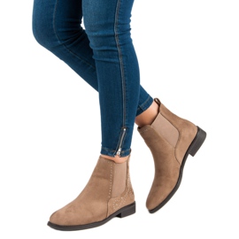 Groto Gogo Botines Chelsea casuales marrón 5