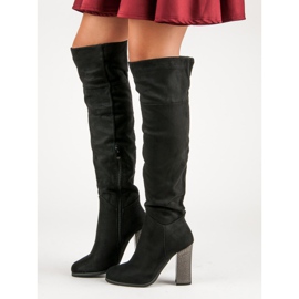 Ch. Creation Botas con estilo en el poste negro 4