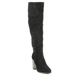 Ch. Creation Botas con estilo en el poste negro 2